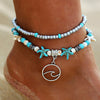 IF YOU Bohimia Sea Turtles Anklet Vintage For Women Summer Beach BOHO Bracelet on Leg Chain Foot Anklets Jewelry Drop shipping