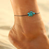 IF ME Bohemian Multiple Layers Starfish Turtle Beads Anklets For Women Vintage Boho Shell Chain Anklet Bracelet Beach Jewelry
