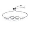 Adjustable Trendy Silver Plated Blue Crystal CZ Eyes Bracelets For Women Wedding fashion Jewelry Charming Bracelet & Bangles