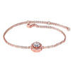 Adjustable Trendy Silver Plated Blue Crystal CZ Eyes Bracelets For Women Wedding fashion Jewelry Charming Bracelet & Bangles