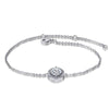 Adjustable Trendy Silver Plated Blue Crystal CZ Eyes Bracelets For Women Wedding fashion Jewelry Charming Bracelet & Bangles